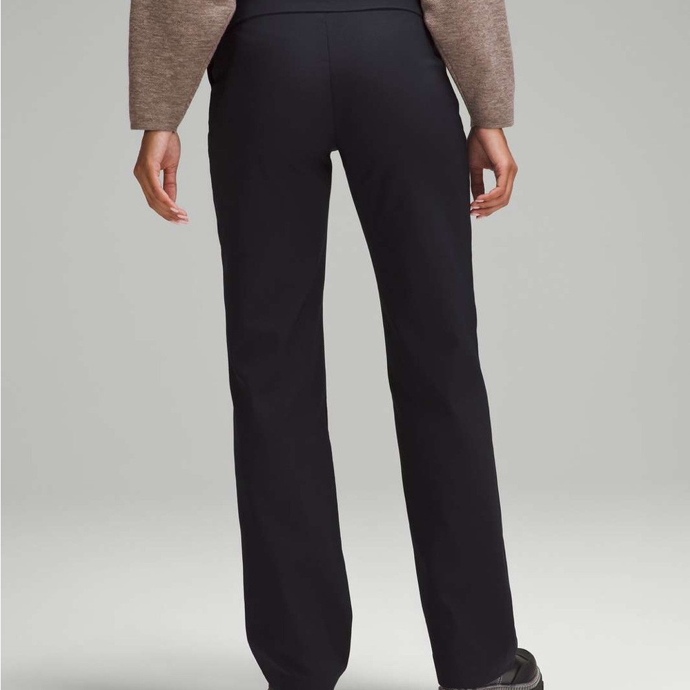 Lululemon lab Womens Stretch Woven Trouser 33" sz31 Navy Black #0018